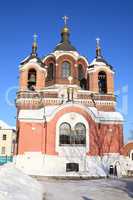 church in the winter daytime