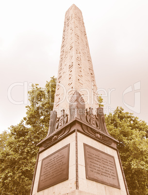 Egyptian obelisk, London vintage