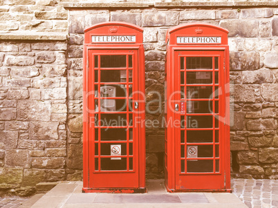 London telephone box vintage