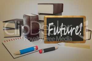 School board with inscription Future, illustration