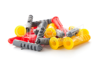 Colorful plastic dowels