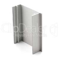 Aluminium profile sample