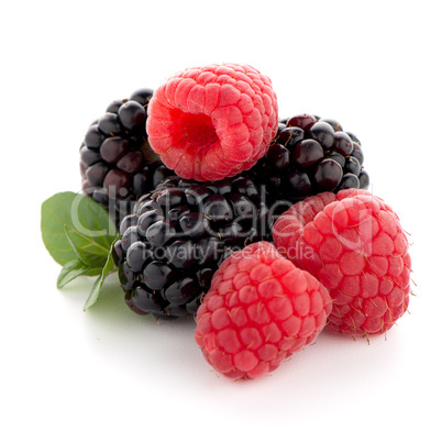 Raspberry with blackberry