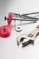 Spanner tool and screws