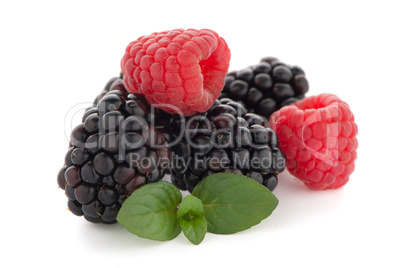 Raspberry with blackberry