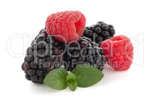 Raspberry with blackberry