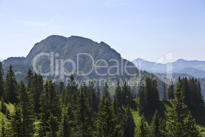 Panorama view to Bavarian Alps