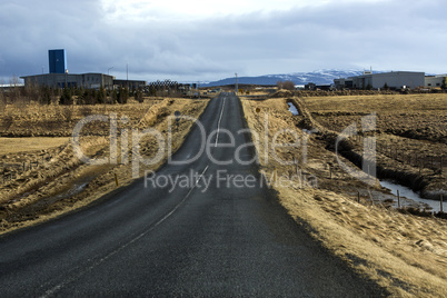 Ring road in Iceland, springtime