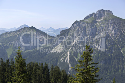 View to Bavyrian Alps, mountain Saeuling