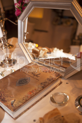 Decoration of a Persian wedding table