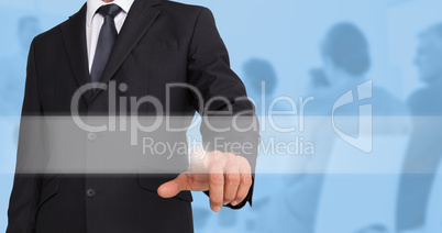 Composite image of businessman pointing Composite image of businessman pointing