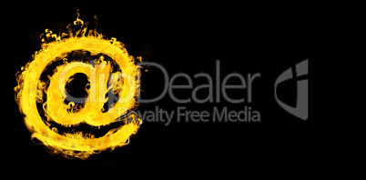 Composite image of at in fire Composite image of at in fire
