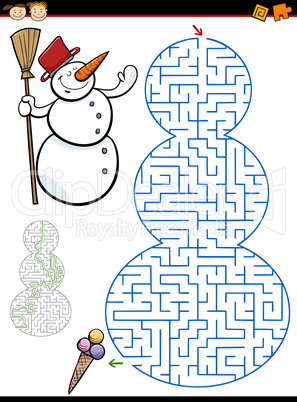 maze or labyrinth task for kids