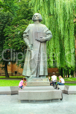 Yuriy Drohobych monument in Drohobych town