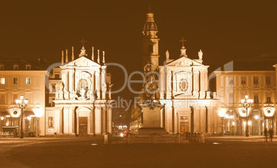 Piazza San Carlo, Turin vintage