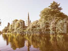 Holy Trinity church in Stratford upon Avon vintage