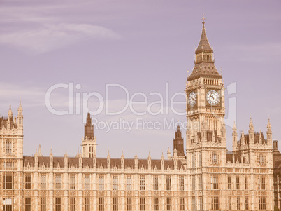 Houses of Parliament vintage