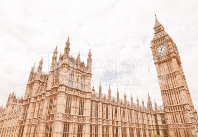 Houses of Parliament vintage