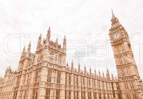 Houses of Parliament vintage