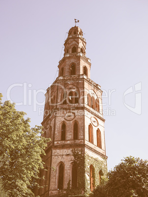 Moncanino Tower in San Mauro vintage