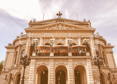 Alte Oper in Frankfurt vintage