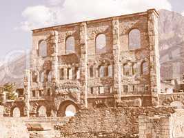 Roman Theatre Aosta vintage