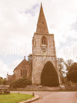 St Mary Magdalene church in Tanworth in Arden vintage