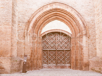 San Domenico church in Chieri vintage