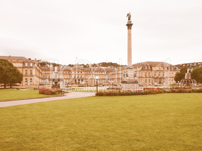 Schlossplatz (Castle square) Stuttgart vintage