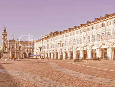 Piazza San Carlo, Turin vintage