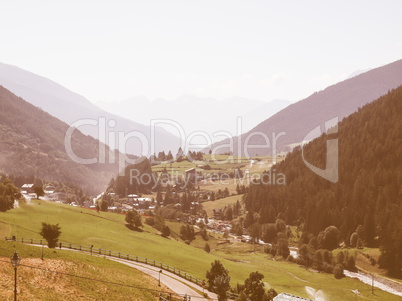 Aosta Valley mountains vintage