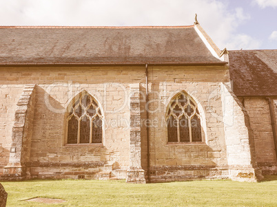 St Mary Magdalene church in Tanworth in Arden vintage