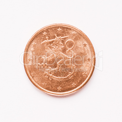 Finnish 5 cent coin vintage