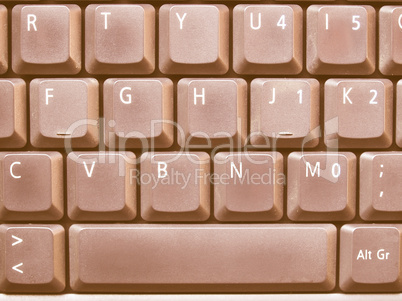 Computer keyboard vintage