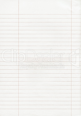 Blank paper vintage