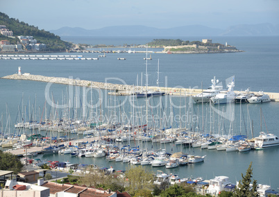 Marina in Kusadasi, Türkei