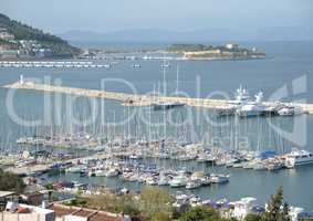 Marina in Kusadasi, Türkei