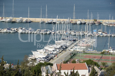 Marina in Kusadasi, Türkei