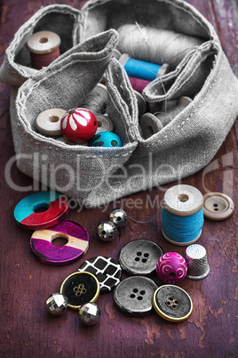 Buttons and thread