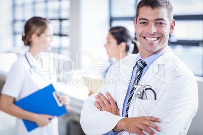 Doctor smiling at the camera