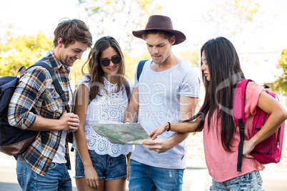 Hip friends reading map