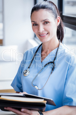 Nurse writing in her diary