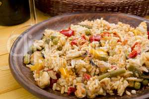 National dish of Spain - Fish paella