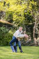 Cute couple dancing