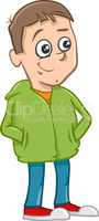 cute boy cartoon illustration