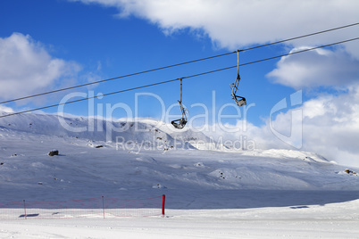 Chair-lift at ski resort