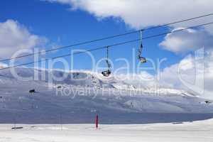 Chair-lift at ski resort