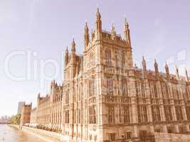 Houses of Parliament vintage