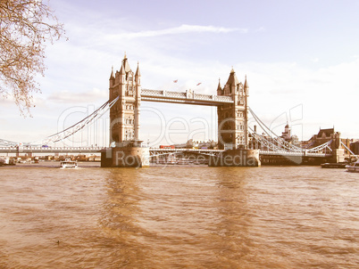 Tower Bridge London vintage