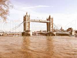 Tower Bridge London vintage